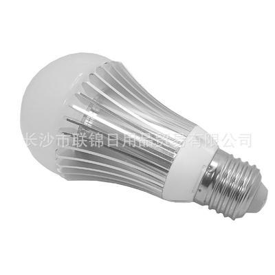 聚光之炬 长沙市联锦日用品贸易5W直纹车铝LED球泡灯的双面镜头刻画